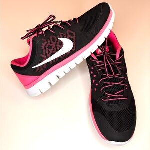 Nike Flex 2015 Run Kids Youth Girls Womens Running Shoes 724992-001 Size- 6.5Y